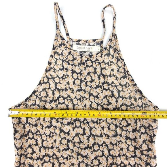 NEW Christy Dawn Sage Maxi Dress Chamomile Noir Daisy Floral Boho Cottagecore XS - Picture 3 of 7